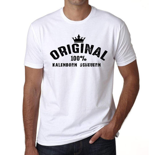 Kalenborn Scheuern 100% German City White Mens Short Sleeve Round Neck T-Shirt 00001 - Casual
