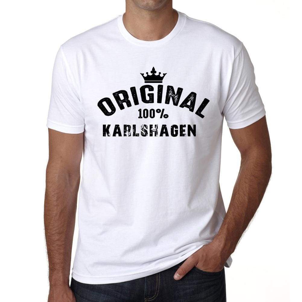 Karlshagen 100% German City White Mens Short Sleeve Round Neck T-Shirt 00001 - Casual