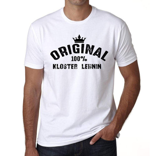Kloster Lehnin 100% German City White Mens Short Sleeve Round Neck T-Shirt 00001 - Casual