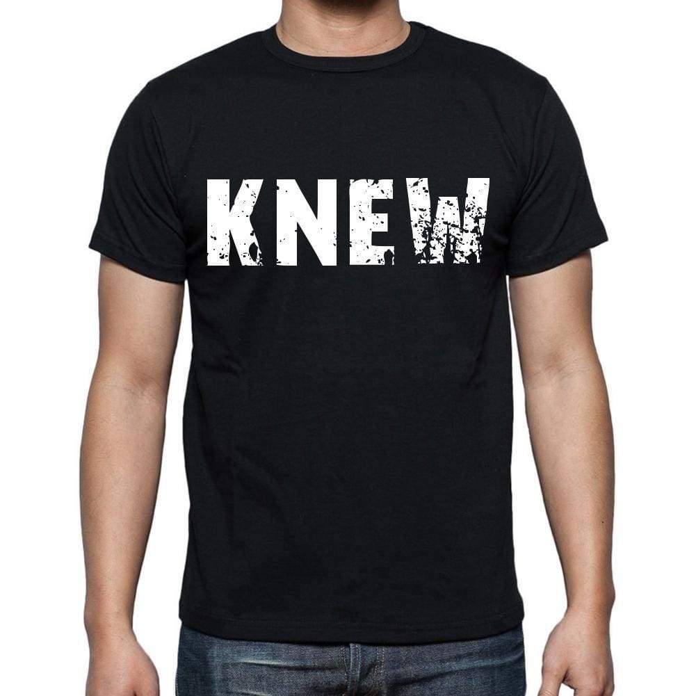 Knew Mens Short Sleeve Round Neck T-Shirt 4 Letters Black - Casual