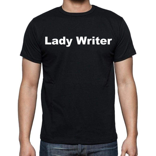 Lady Writer Mens Short Sleeve Round Neck T-Shirt - Casual
