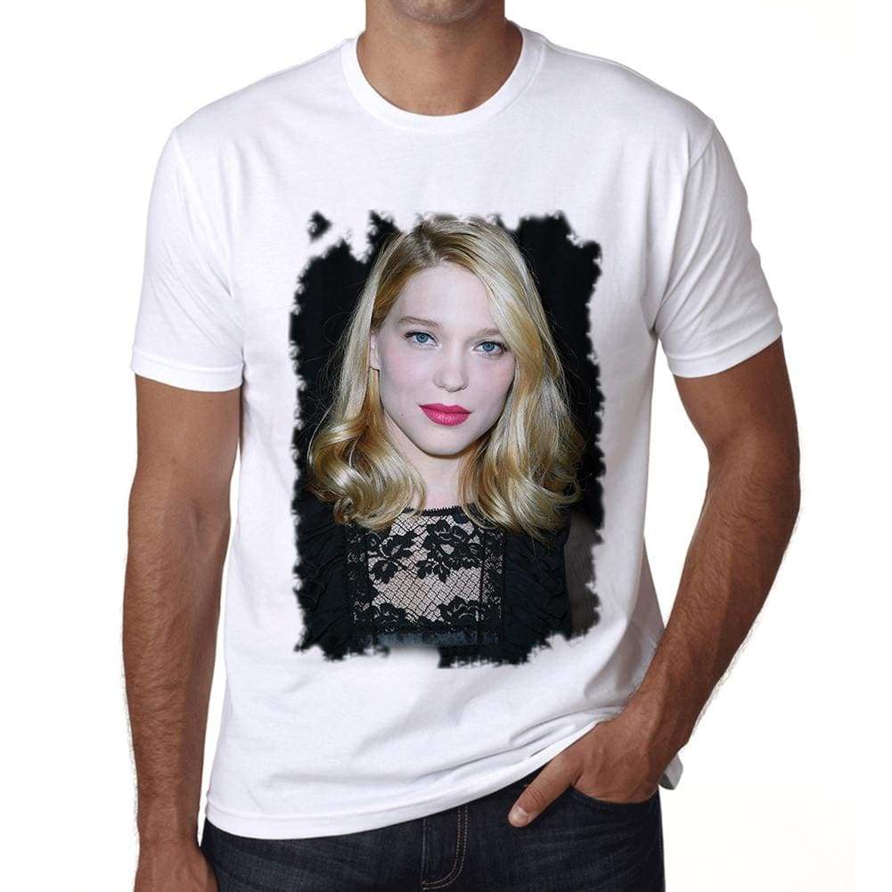 Léa Seydoux Mens T Shirt White Birthday Gift 00515 - White / Xs - Casual