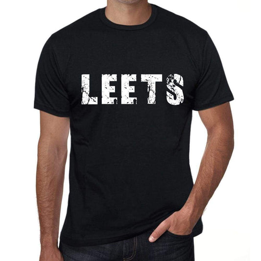 Leets Mens Retro T Shirt Black Birthday Gift 00553 - Black / Xs - Casual