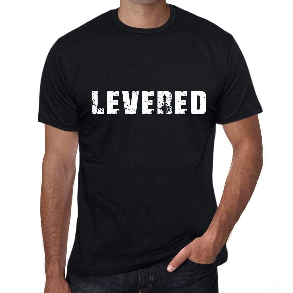 Levered Mens T Shirt Black Birthday Gift 00555 - Black / Xs - Casual