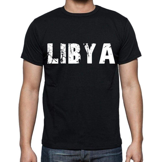 Libya T-Shirt For Men Short Sleeve Round Neck Black T Shirt For Men - T-Shirt