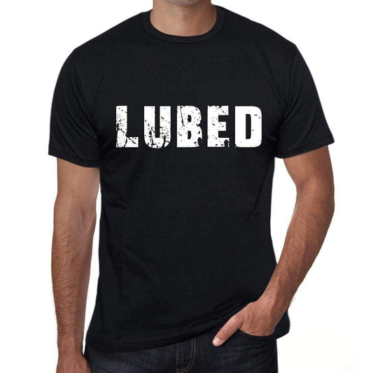 Lubed Mens Retro T Shirt Black Birthday Gift 00553 - Black / Xs - Casual