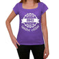 Made In 2043 Limited Edition Womens T-Shirt Purple Birthday Gift 00428 - Purple / Xs - Casual