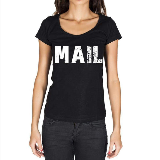 Mail Womens Short Sleeve Round Neck T-Shirt - Casual