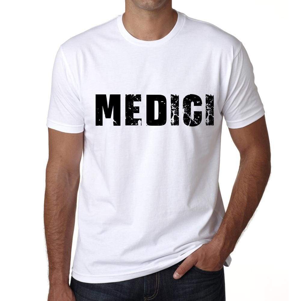 Medici Mens T Shirt White Birthday Gift 00552 - White / Xs - Casual