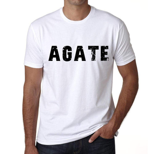Mens Tee Shirt Vintage T Shirt Agate X-Small White 00561 - White / Xs - Casual