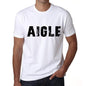 Mens Tee Shirt Vintage T Shirt Aigle X-Small White 00561 - White / Xs - Casual