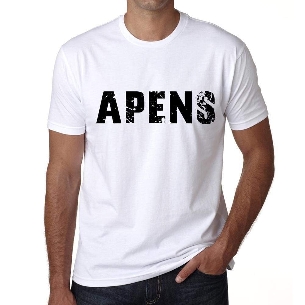 Mens Tee Shirt Vintage T Shirt Apens X-Small White 00561 - White / Xs - Casual