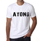 Mens Tee Shirt Vintage T Shirt Ayons X-Small White 00561 - White / Xs - Casual