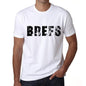 Mens Tee Shirt Vintage T Shirt Brefs X-Small White 00561 - White / Xs - Casual