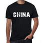 Mens Tee Shirt Vintage T Shirt China X-Small Black 00558 - Black / Xs - Casual