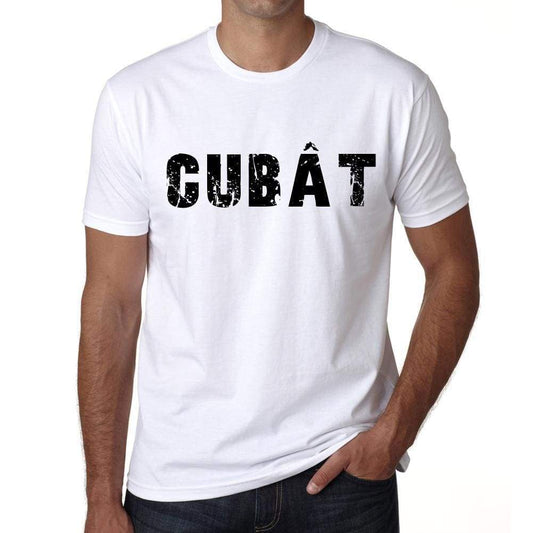 Mens Tee Shirt Vintage T Shirt Cubât X-Small White 00561 - White / Xs - Casual