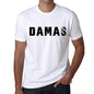 Mens Tee Shirt Vintage T Shirt Damas X-Small White 00561 - White / Xs - Casual