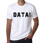 Mens Tee Shirt Vintage T Shirt Datai X-Small White 00561 - White / Xs - Casual