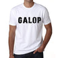 Mens Tee Shirt Vintage T Shirt Galop X-Small White 00561 - White / Xs - Casual