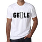 Mens Tee Shirt Vintage T Shirt Geôle X-Small White 00561 - White / Xs - Casual