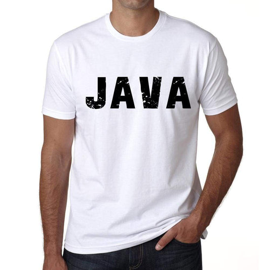 Mens Tee Shirt Vintage T Shirt Java X-Small White 00560 - White / Xs - Casual