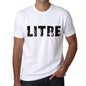 Mens Tee Shirt Vintage T Shirt Litre X-Small White 00561 - White / Xs - Casual