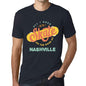 Mens Vintage Tee Shirt Graphic T Shirt Nashville Navy - Navy / Xs / Cotton - T-Shirt