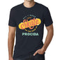 Mens Vintage Tee Shirt Graphic T Shirt Procida Navy - Navy / Xs / Cotton - T-Shirt