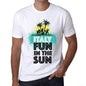 Mens Vintage Tee Shirt Graphic T Shirt Summer Dance Italy White - White / Xs / Cotton - T-Shirt
