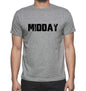 Midday Grey Mens Short Sleeve Round Neck T-Shirt 00018 - Grey / S - Casual