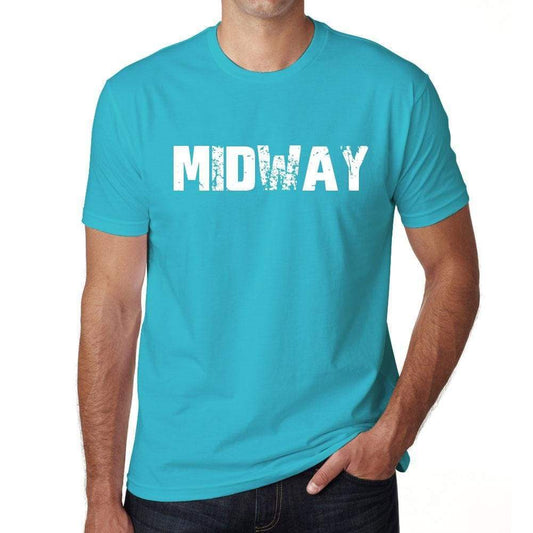 Midway Mens Short Sleeve Round Neck T-Shirt 00020 - Blue / S - Casual