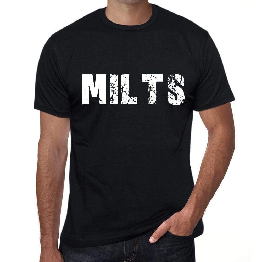 Milts Mens Retro T Shirt Black Birthday Gift 00553 - Black / Xs - Casual