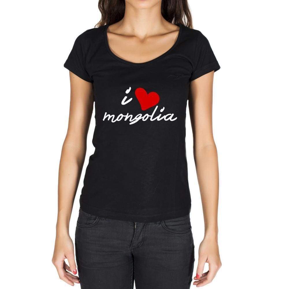 Mongolia Womens Short Sleeve Round Neck T-Shirt - Casual