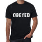 Obeyed Mens Vintage T Shirt Black Birthday Gift 00554 - Black / Xs - Casual