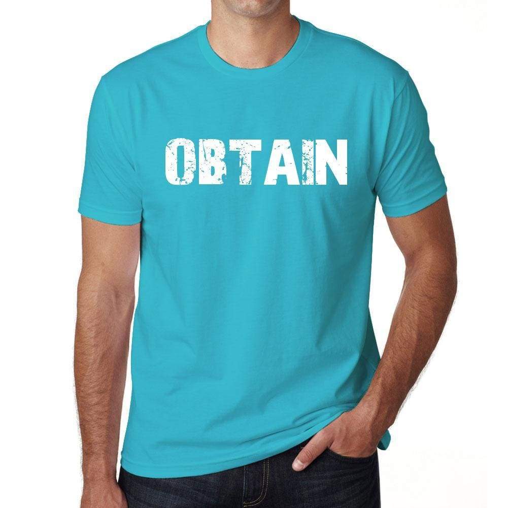 Obtain Mens Short Sleeve Round Neck T-Shirt - Blue / S - Casual