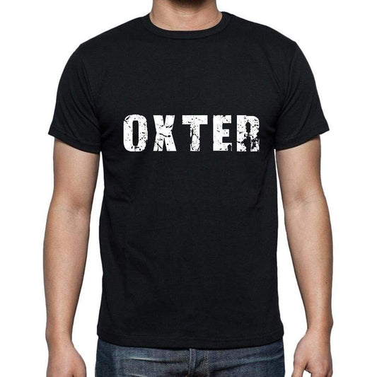 Oxter Mens Short Sleeve Round Neck T-Shirt 5 Letters Black Word 00006 - Casual