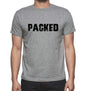Packed Grey Mens Short Sleeve Round Neck T-Shirt 00018 - Grey / S - Casual