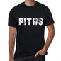 Piths Mens Retro T Shirt Black Birthday Gift 00553 - Black / Xs - Casual