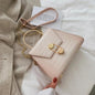 Stone Pattern PU Leather Crossbody Bags For Women 2020 Small Totes With Metal Handle Lady Shoulder Messenger Bag Handbags