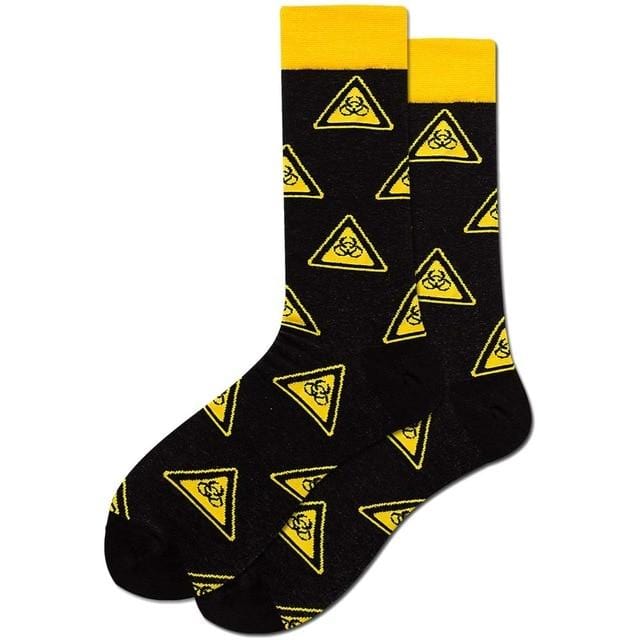 Colorful Men's Socks Harajuku Colorful Happy Funny symbol International chess geometric Formula Cotton Sock Christmas Gift