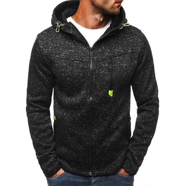Manoswe Men Sports Casual Wear Zipper COPINE Fashion Tide Jacquard Hoodies Fleece Jacket Fall Sweatshirts Autumn Winter Coat