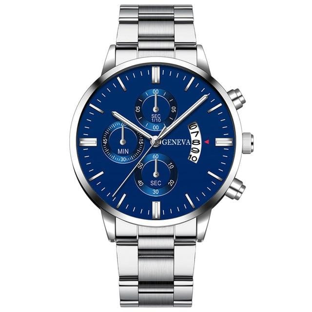 2020 Fashion Trend Men's Stainless Steel Watch Luxury Calendar Quartz Watch Men's Business Casual Watch