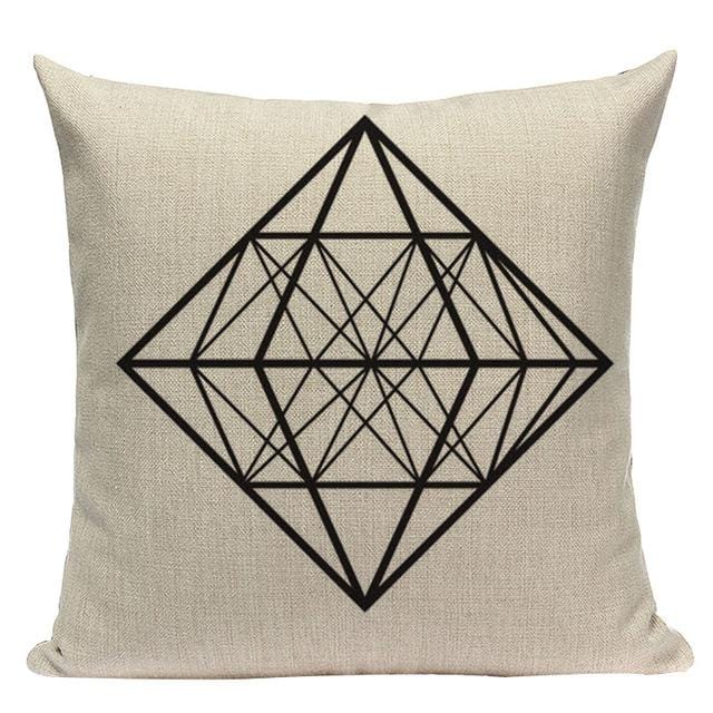 Custom Throw Pillow Covers Geometric Cushion Cover Nordic Decoration Home High Quality Yellow Deer Pillow Case For Pillow