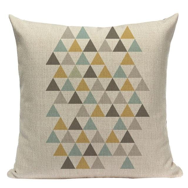 Custom Throw Pillow Covers Geometric Cushion Cover Nordic Decoration Home High Quality Yellow Deer Pillow Case For Pillow