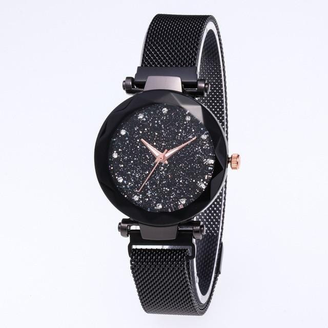 Reloj Mujer Luxury Starry Sky Women Watches Gold Magnetic Mesh Belt Band Watch Women's Fashion Dress Wristwatch Zegarek Damski