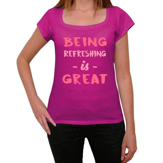 Refreshing Being Great Pink Womens Short Sleeve Round Neck T-Shirt Gift T-Shirt 00335 - Pink / Xs - Casual