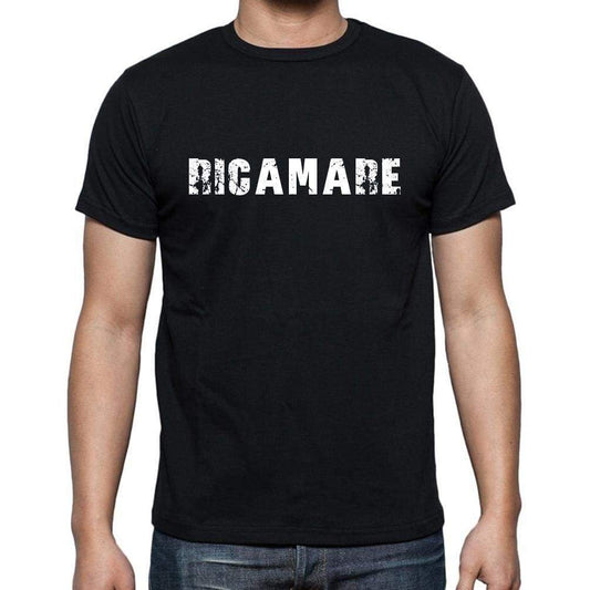 Ricamare Mens Short Sleeve Round Neck T-Shirt - Casual