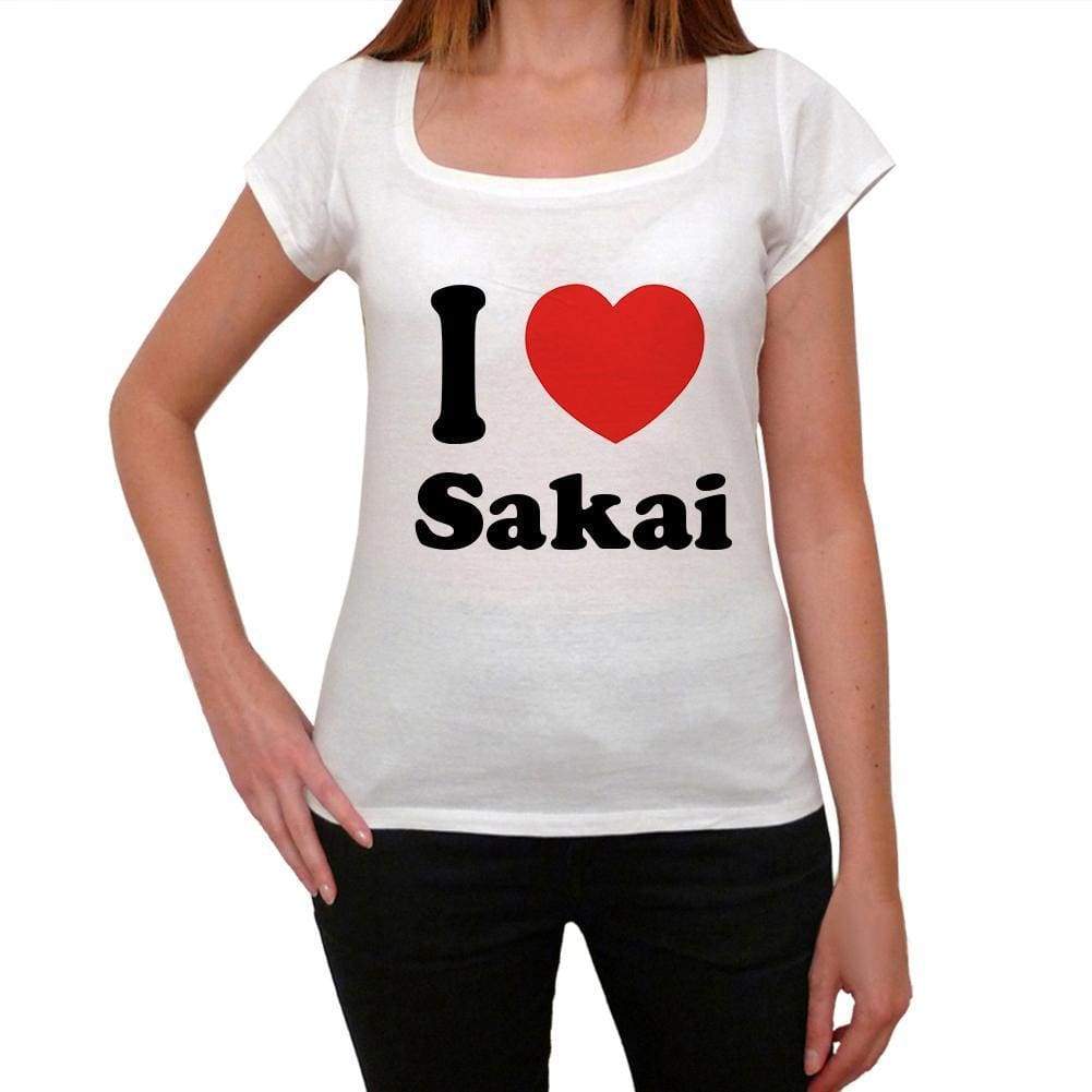 Sakai T Shirt Woman Traveling In Visit Sakai Womens Short Sleeve Round Neck T-Shirt 00031 - T-Shirt