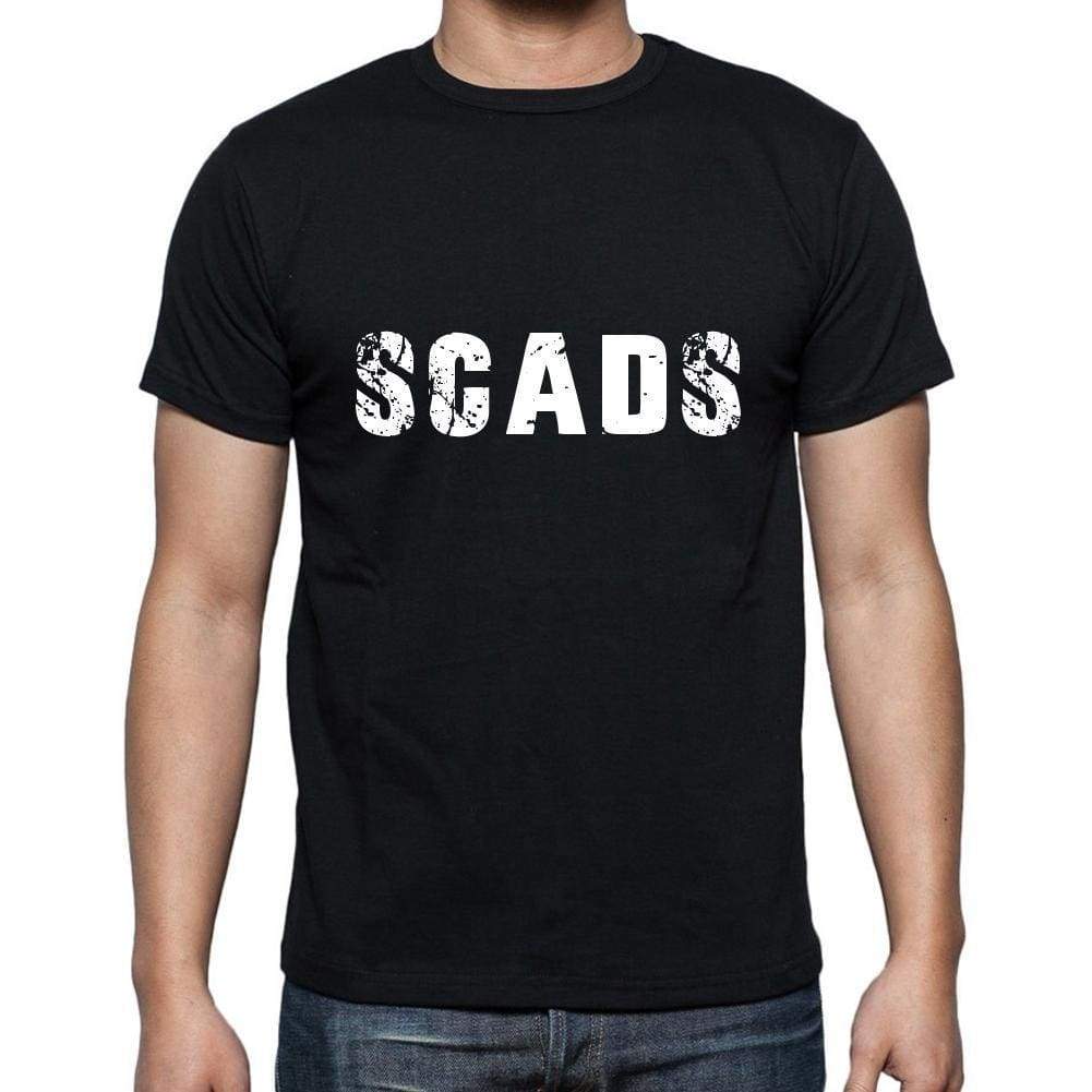 Scads Mens Short Sleeve Round Neck T-Shirt 5 Letters Black Word 00006 - Casual