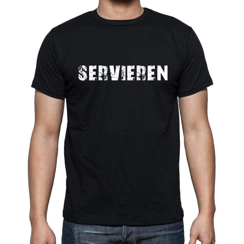 Servieren Mens Short Sleeve Round Neck T-Shirt - Casual